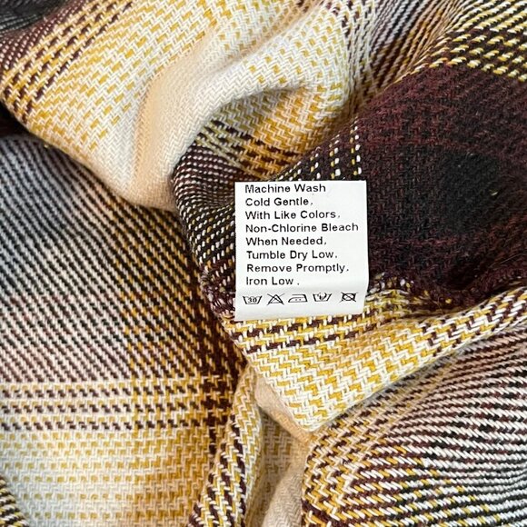 Prettygarden Womens Long Sleeve Plaid Shacket Jacket With Button Front Pockets L - Picture 7 of 11